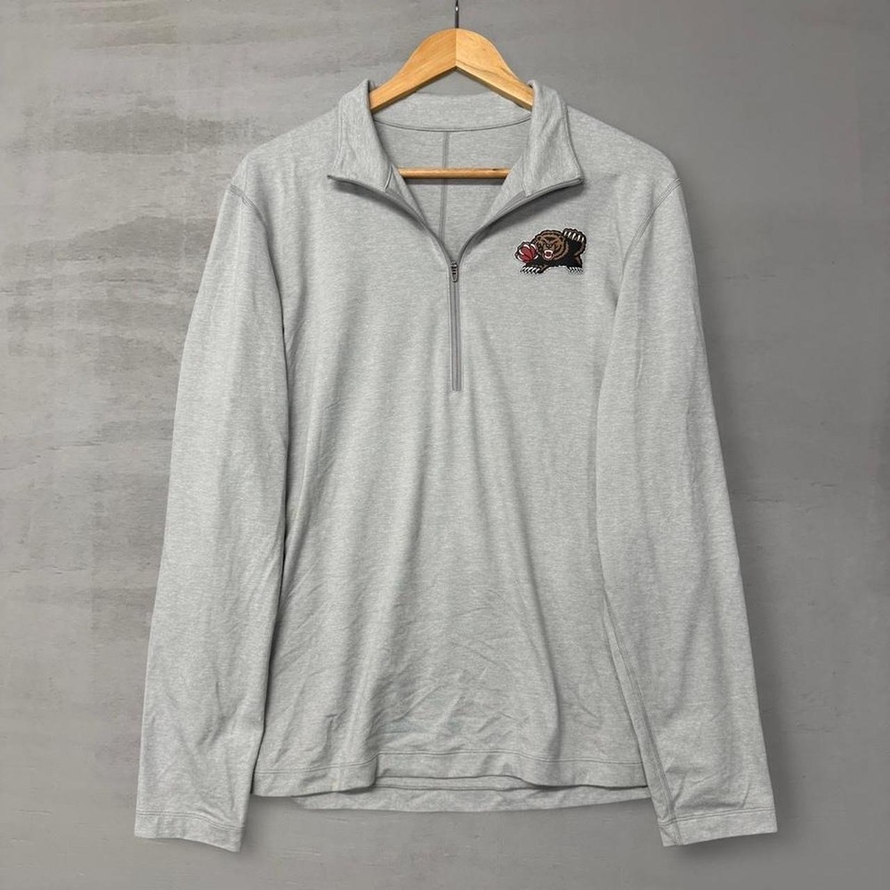 Lululemon Quarter Zip Pullover Grey Memphis Grizzlies Sweater Jacket Mens Large